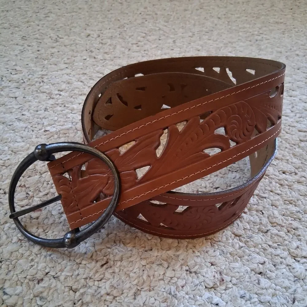 Belt Shak Western Leather Belt Size Medium